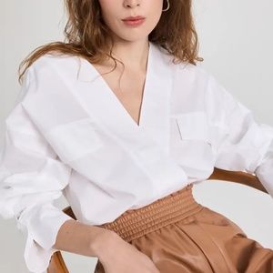 A.L.C. Colette Cotton Poplin Top